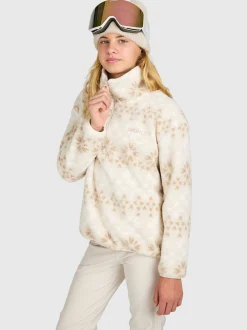 Rezany-Print Girls Snow Fleece | Moonbeam