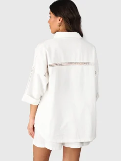 Riley Damen Blouse | Cream