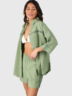 Riley Dames Blouse | Eucalyptus