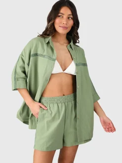 Riley Dames Blouse | Eucalyptus