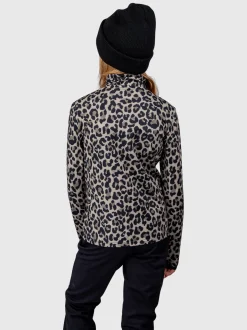 Rodiany-Print Girls Snow Fleece | Black