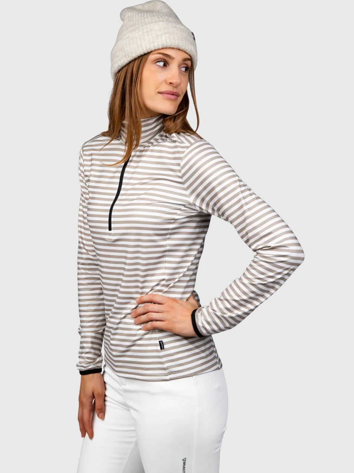 Rodika-Print Dames Fleece | Awning Stripe Fungi