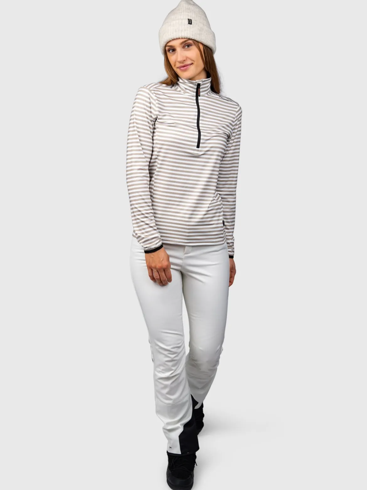 Rodika-Print Dames Fleece | Awning Stripe Fungi