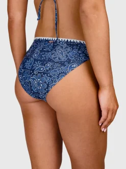 Rosy-Print Dames Bikini | Indigo Blue