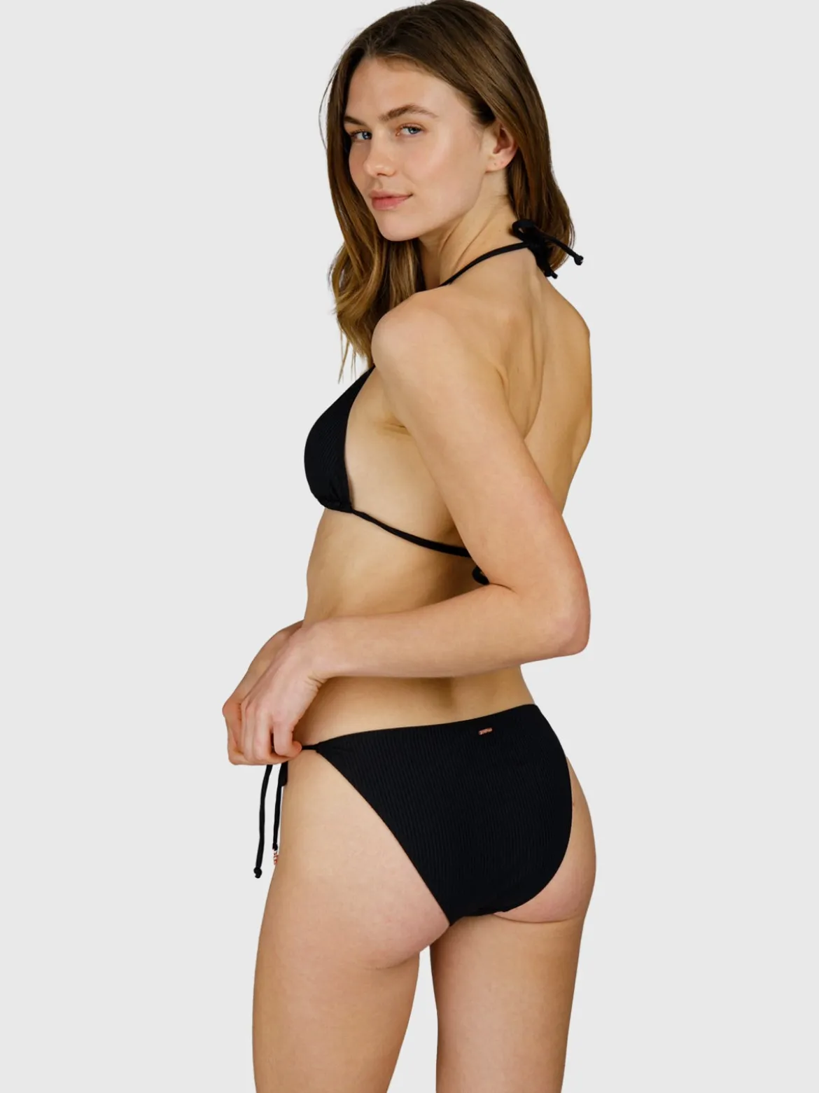 Salanina-Rib Dames Bikini Broekje | Zwart