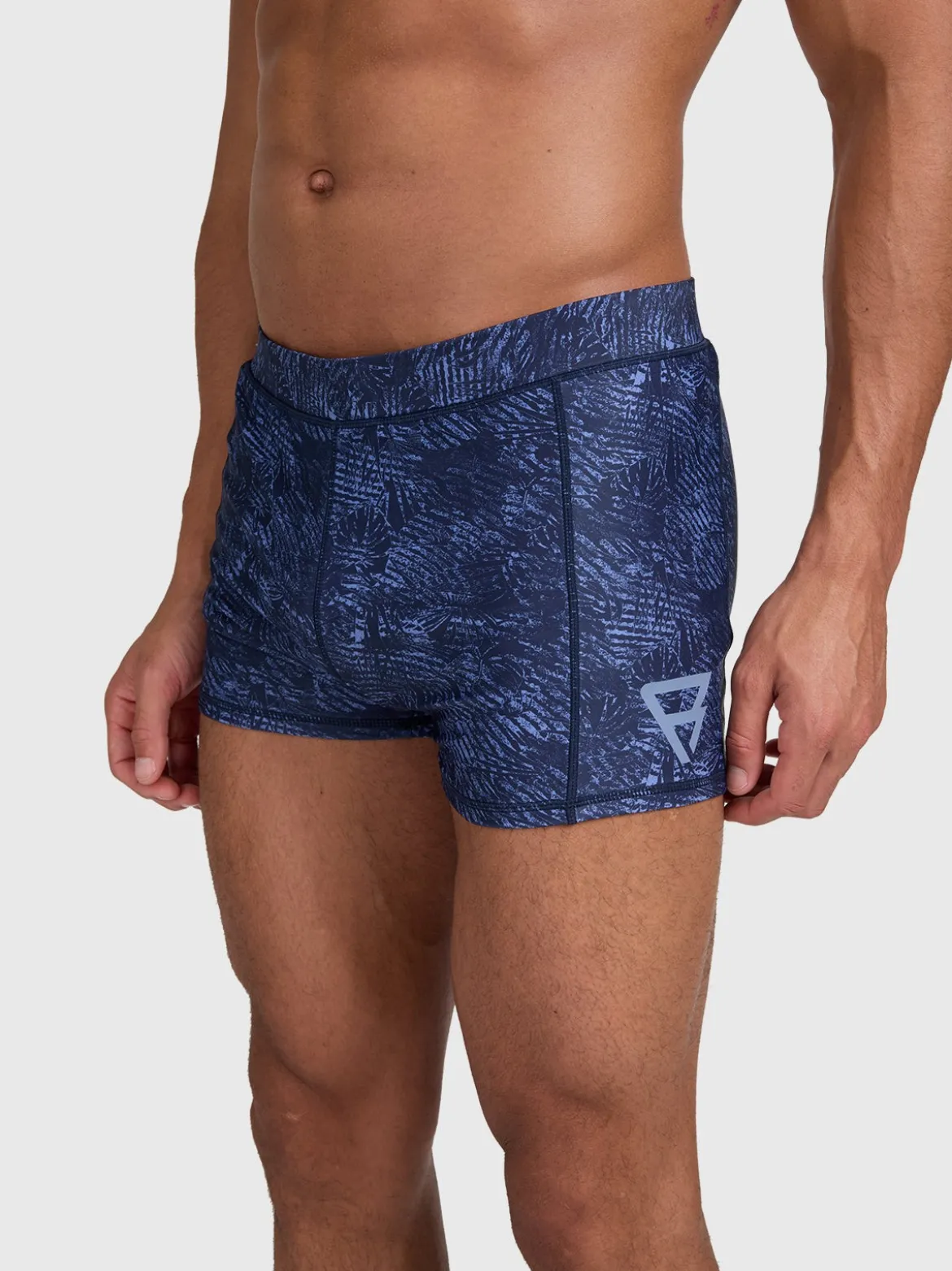 Samier-Print Heren Zwem Trunks | Indigo Blue