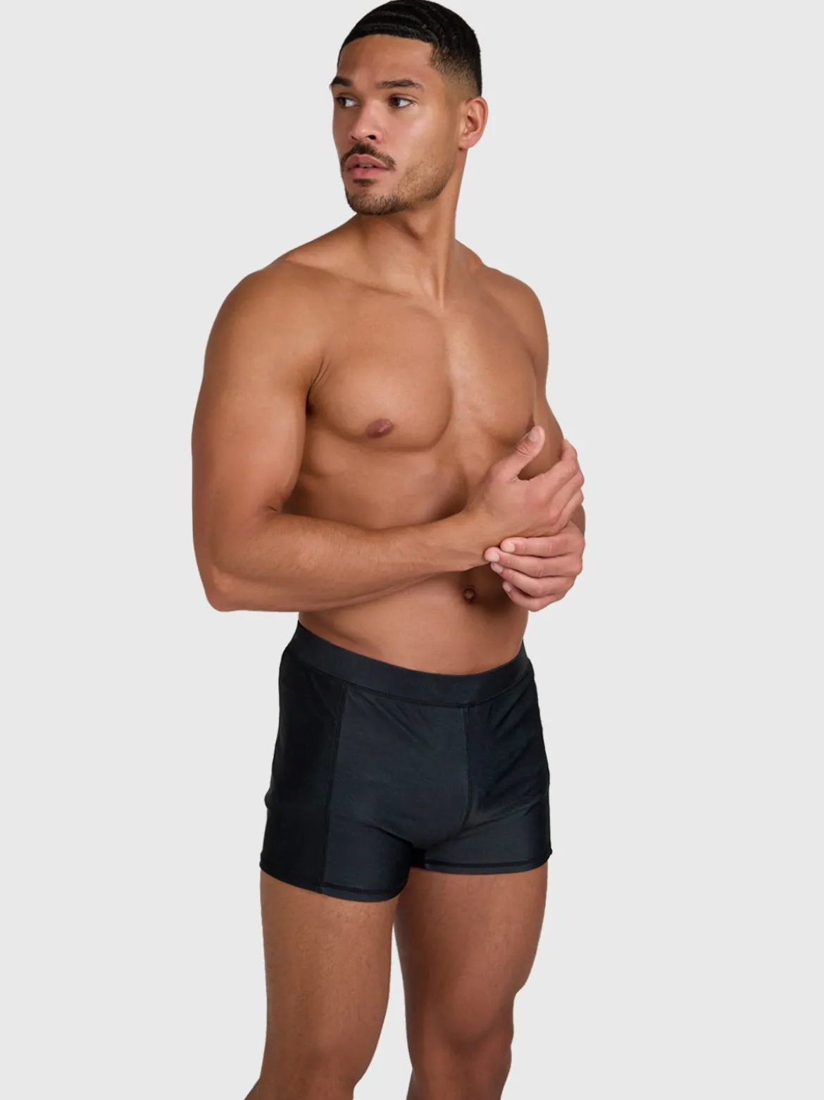 Samier-Print Heren Zwem Trunks | Zwart