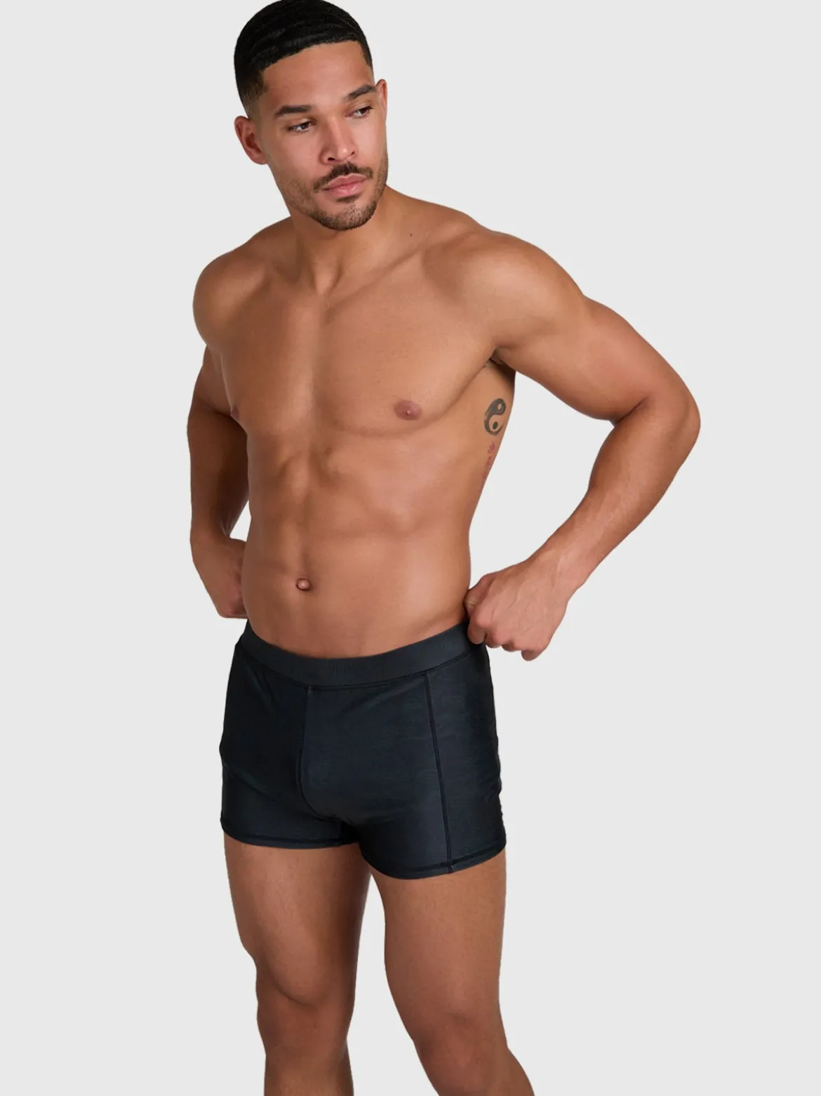 Samier-Print Heren Zwem Trunks | Zwart