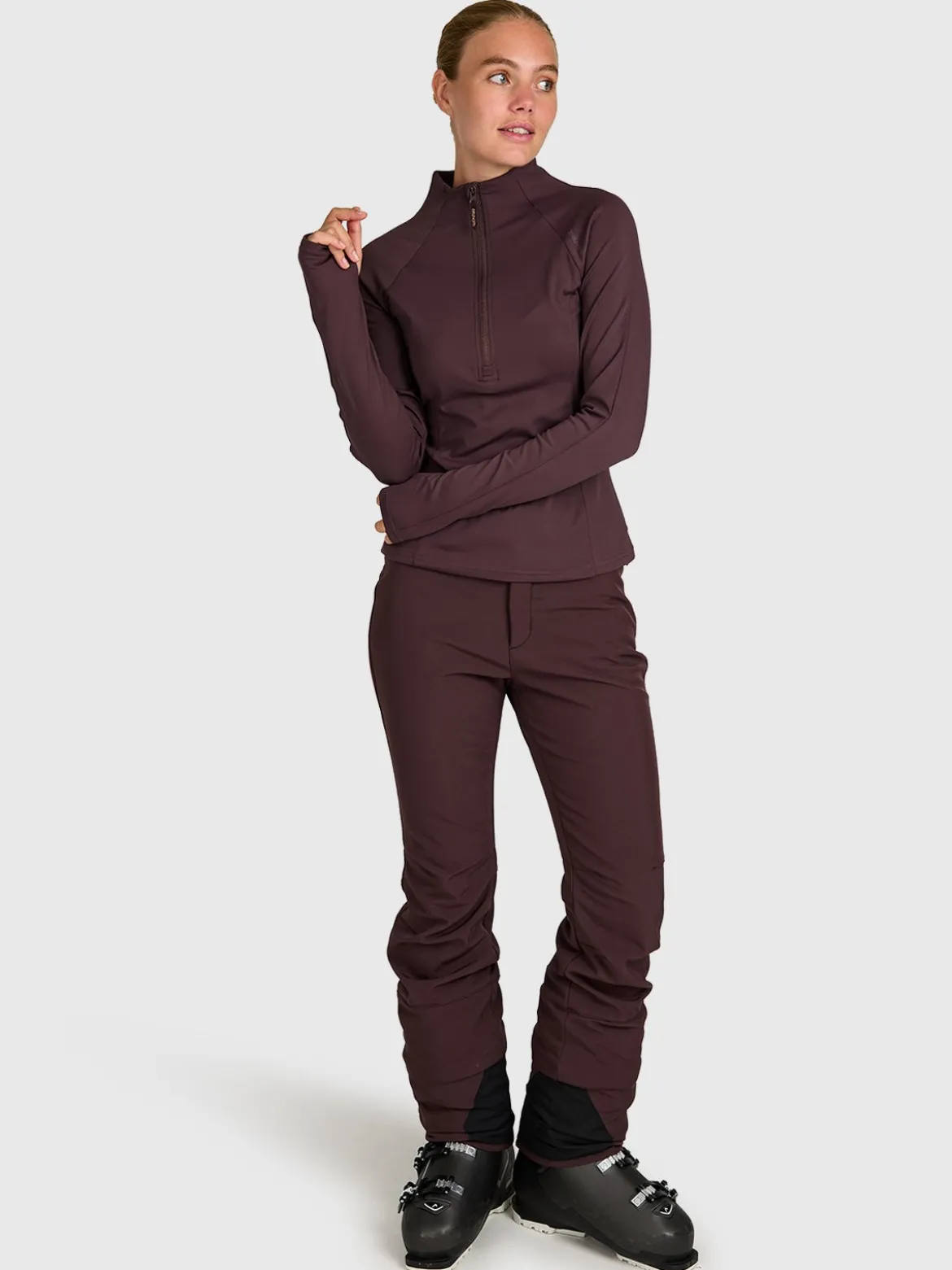 Sanna Women Snow Fleece | Raisin