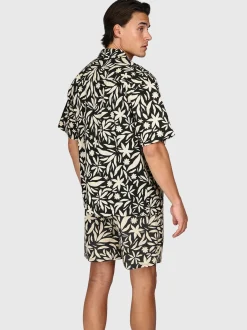 Sanni-Print Heren Shirt | Feather Grey