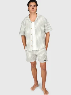 Sanni-stripe Heren Shirt | Snow