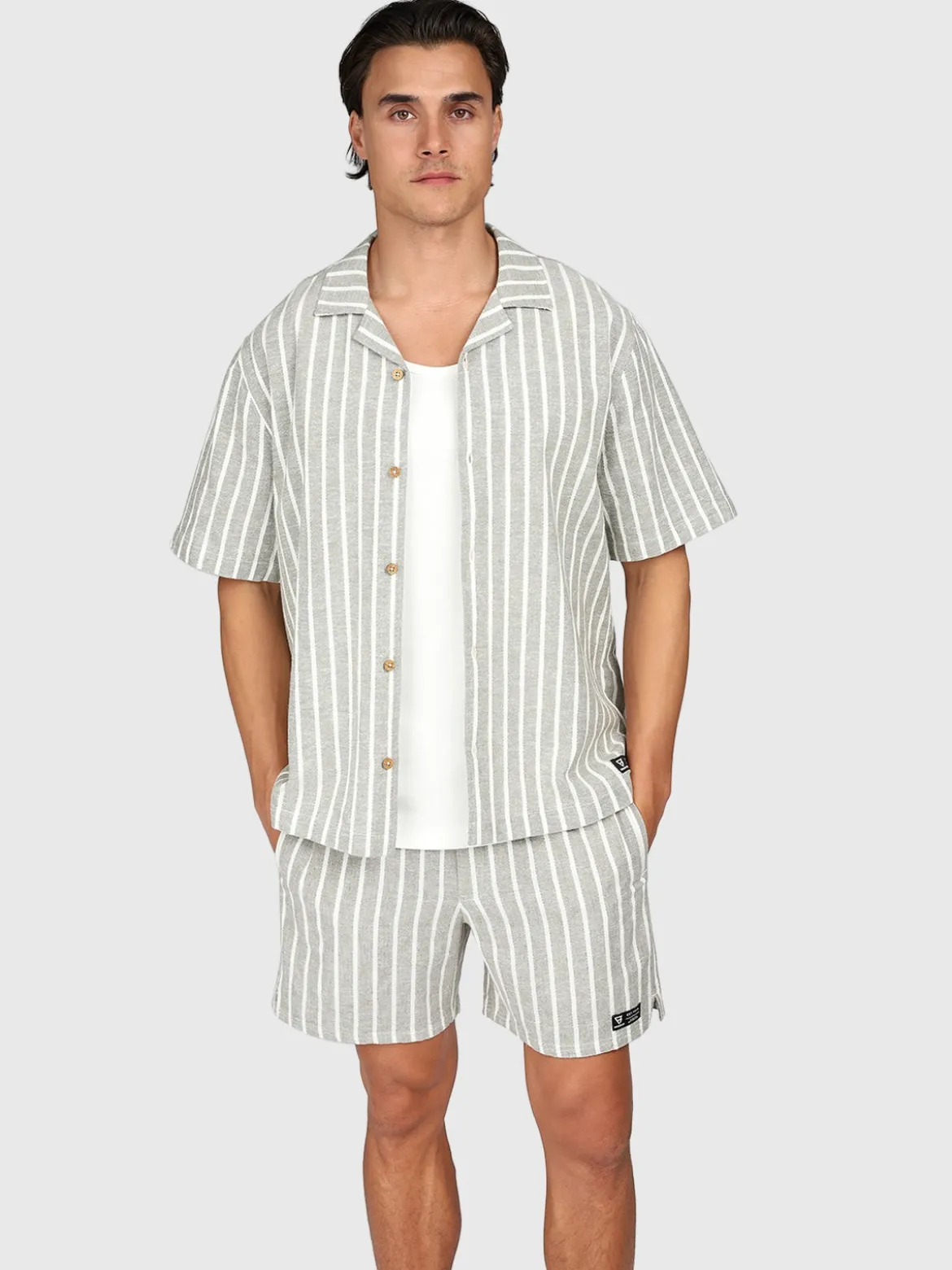 Sanni-stripe Heren Shirt | Snow