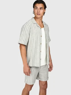 Sanni-stripe Heren Shirt | Snow