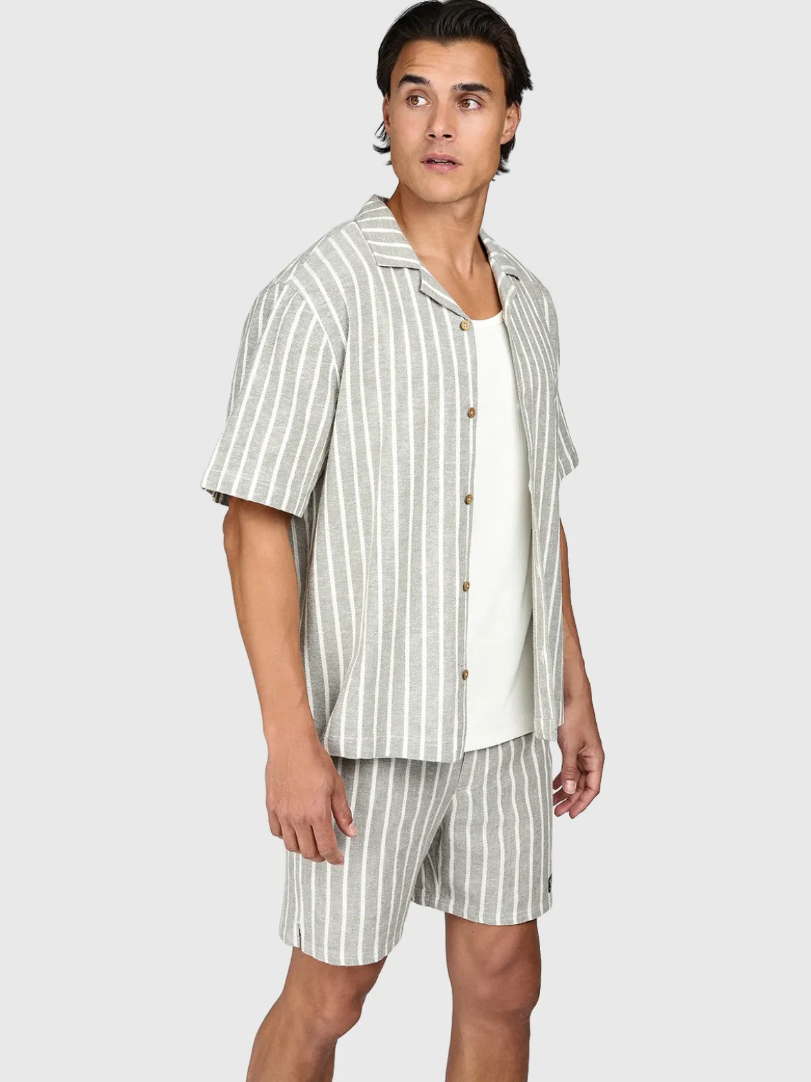 Sanni-stripe Heren Shirt | Snow