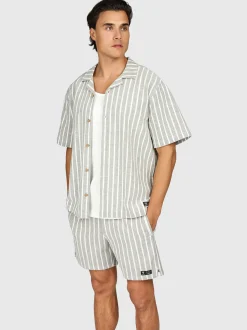 Sanni-stripe Heren Shirt | Snow