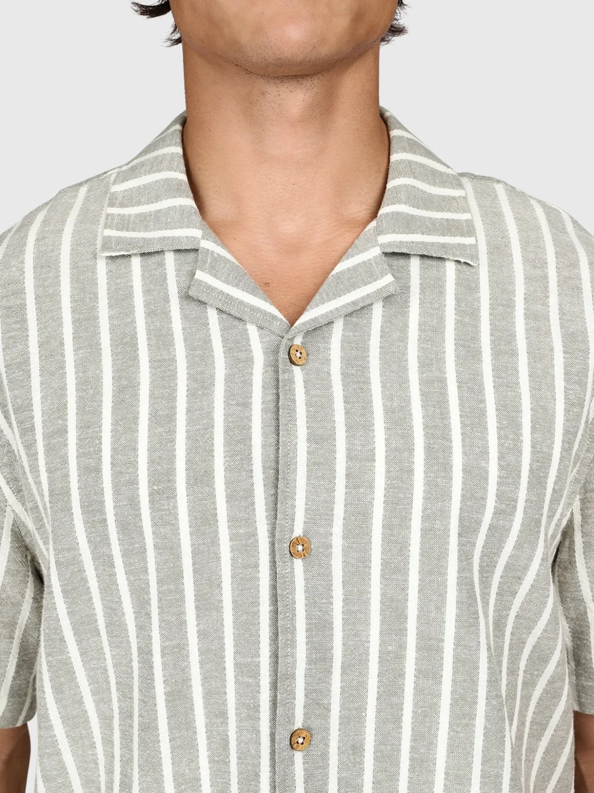 Sanni-stripe Heren Shirt | Snow