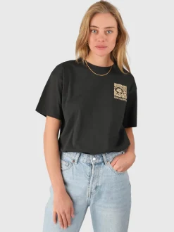 Seaya-Swirl Dames T-shirt | Pirate Black