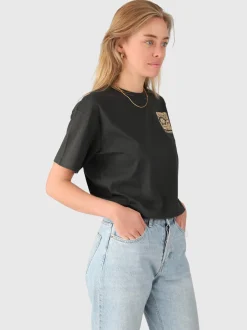 Seaya-Swirl Dames T-shirt | Pirate Black