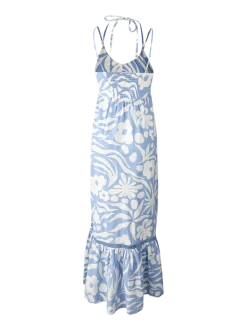 Siena-Floral Swirl Dames Maxi Jurk | Bluebell