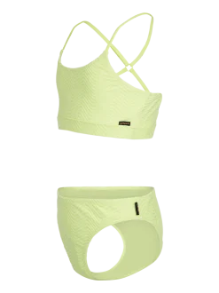 Sofia-Chevron Meisjes Bikini | Daiquiri Green