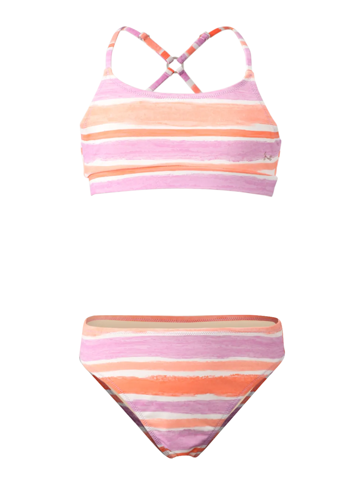 Sofia-Stripe Meisjes Bralette Bikini | Snow