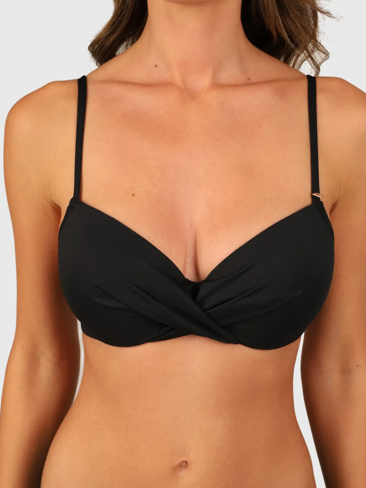 Stefana Dames Bikini Top | Black