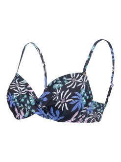 Stefana-Print Dames Bikini Top | Zwart