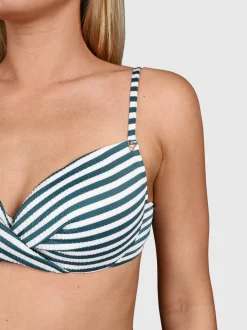Stefana-Stripe Dames Bikini Top | Snow