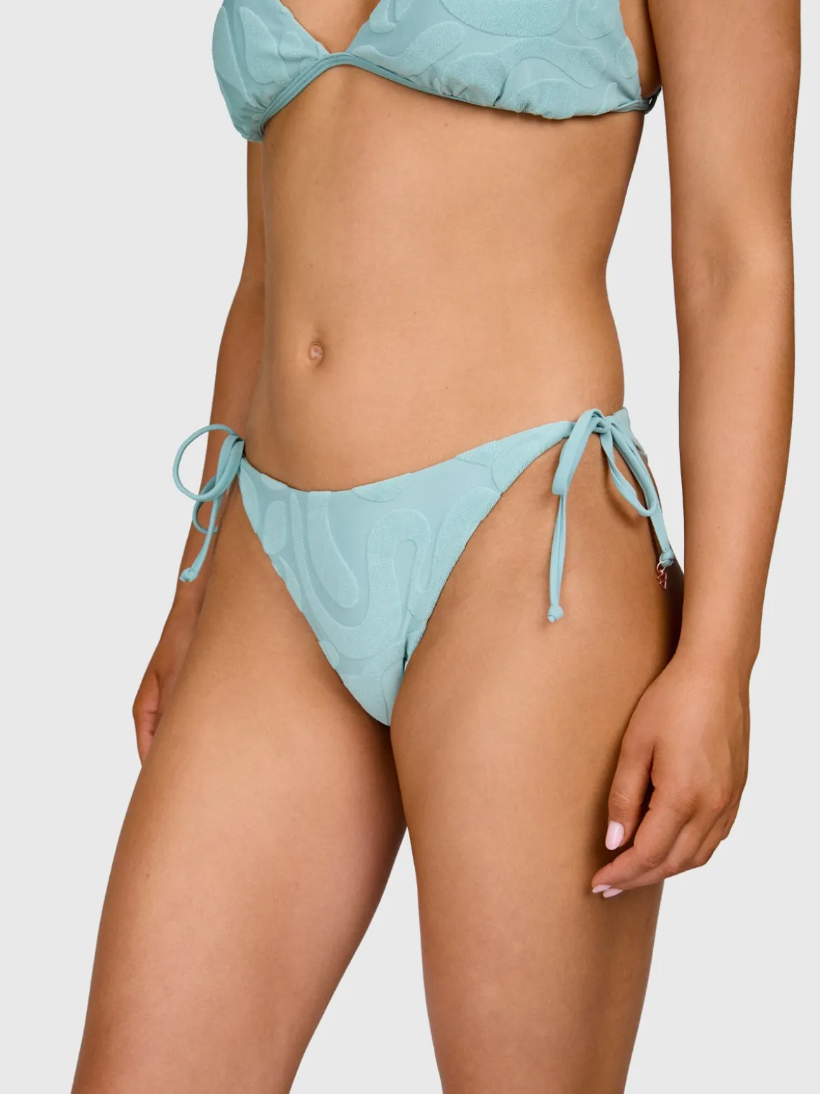 Sunanda-Jacquard Dames Bikini | Aqua Grey