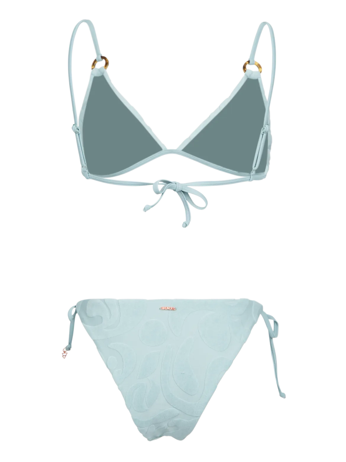 Sunanda-Jacquard Dames Bikini | Aqua Grey