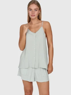 Tanyeal Dames Top | Aqua Grey