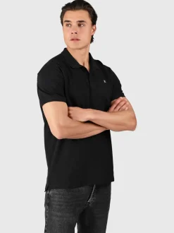 TavECO-N Heren Polo Shortsleeve | Zwart