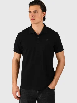TavECO-N Heren Polo Shortsleeve | Zwart