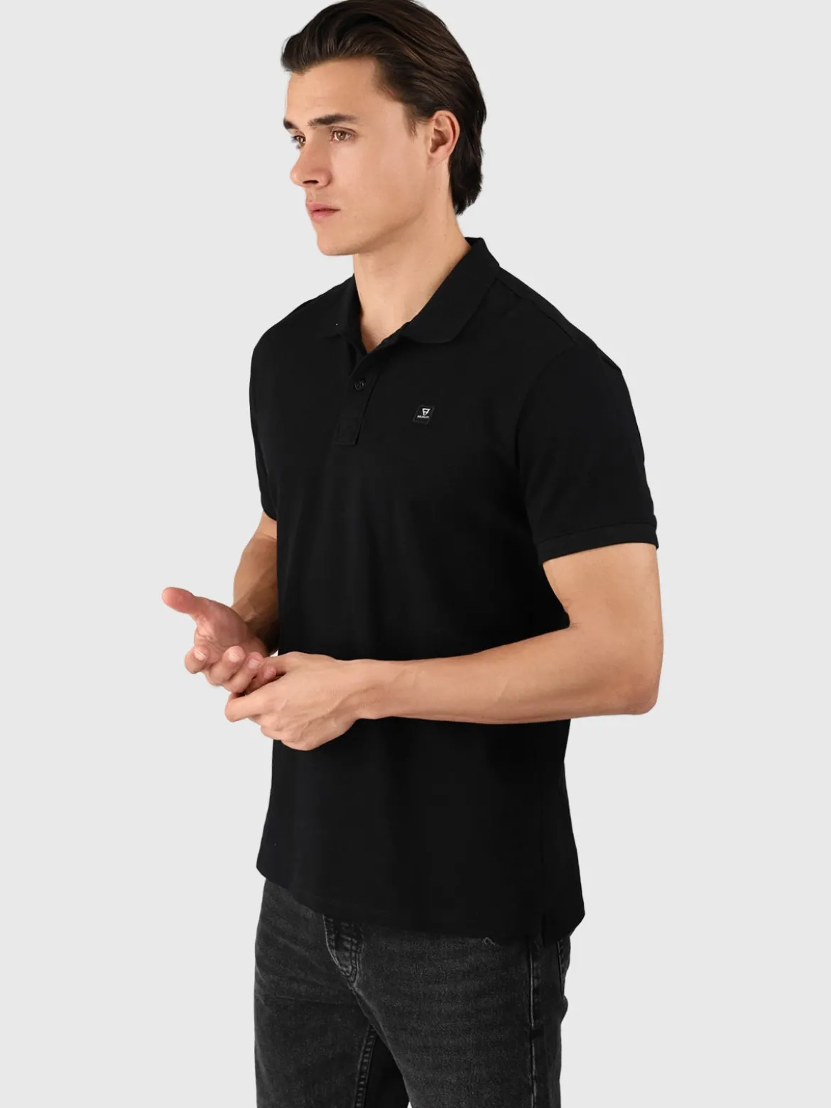 TavECO-N Heren Polo Shortsleeve | Zwart