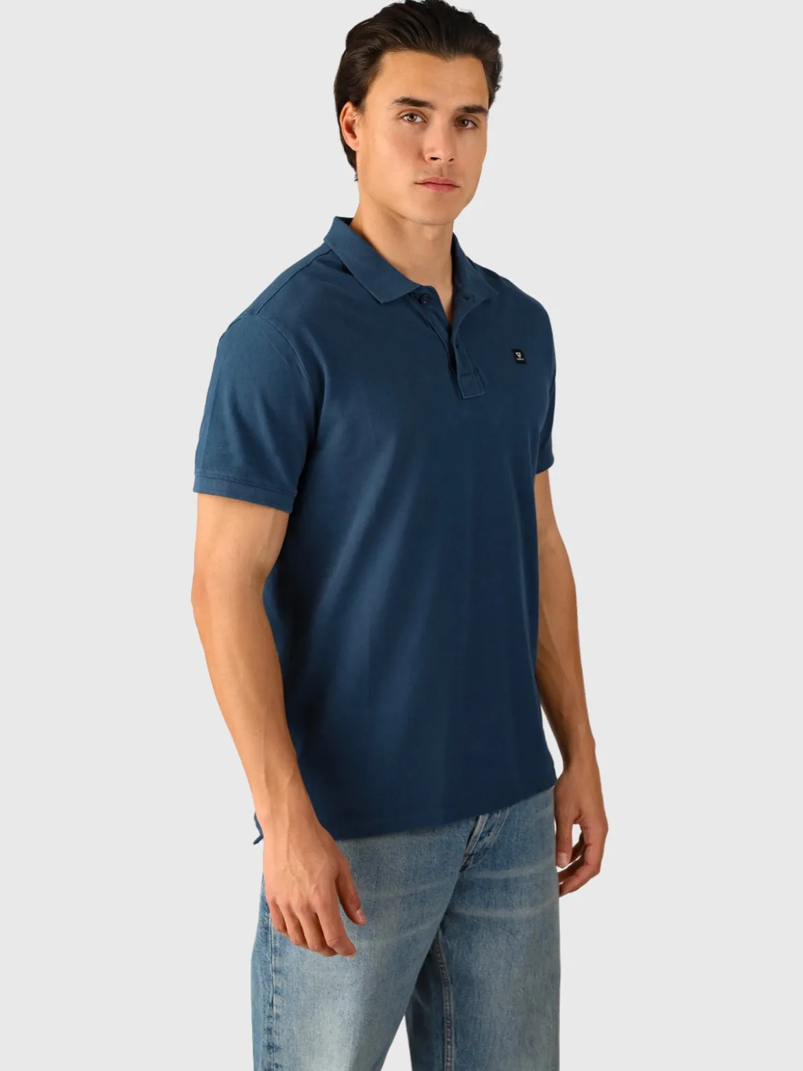 TavECO-N Heren Polo Shortsleeve | Blauw