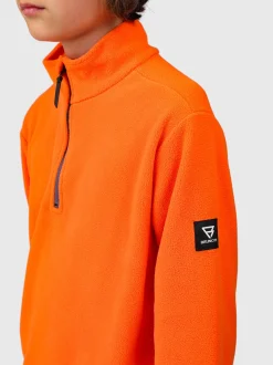 Tenny Jongens Fleece | Punch Orange