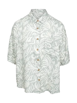 Teodhora Dames Shirt | Aqua Grey