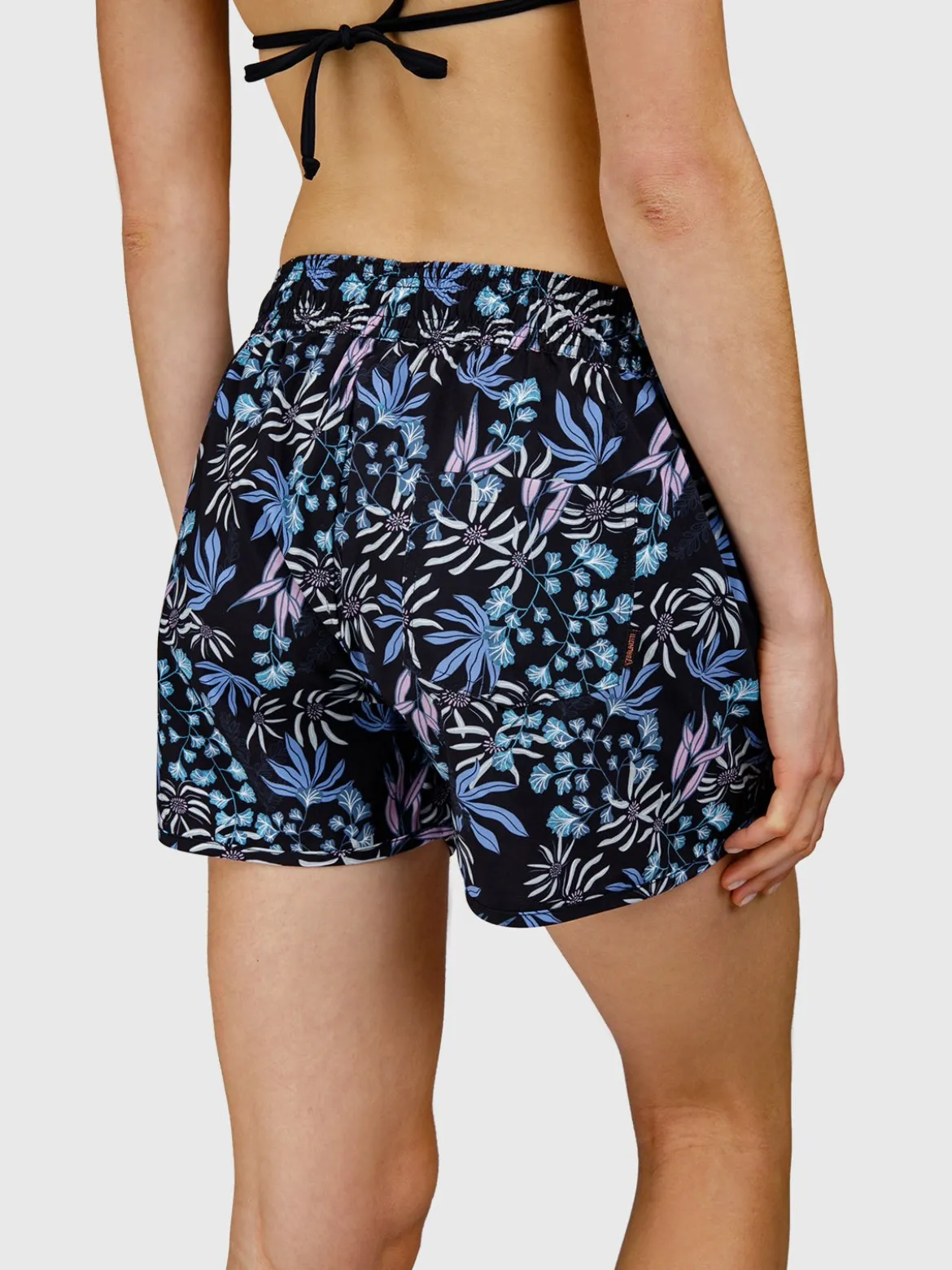 Toluca-Print Dames Zwem Shorts | Zwart