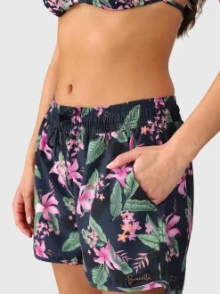 Toluca-Tropicana Dames Zwemshort | Indigo Blue