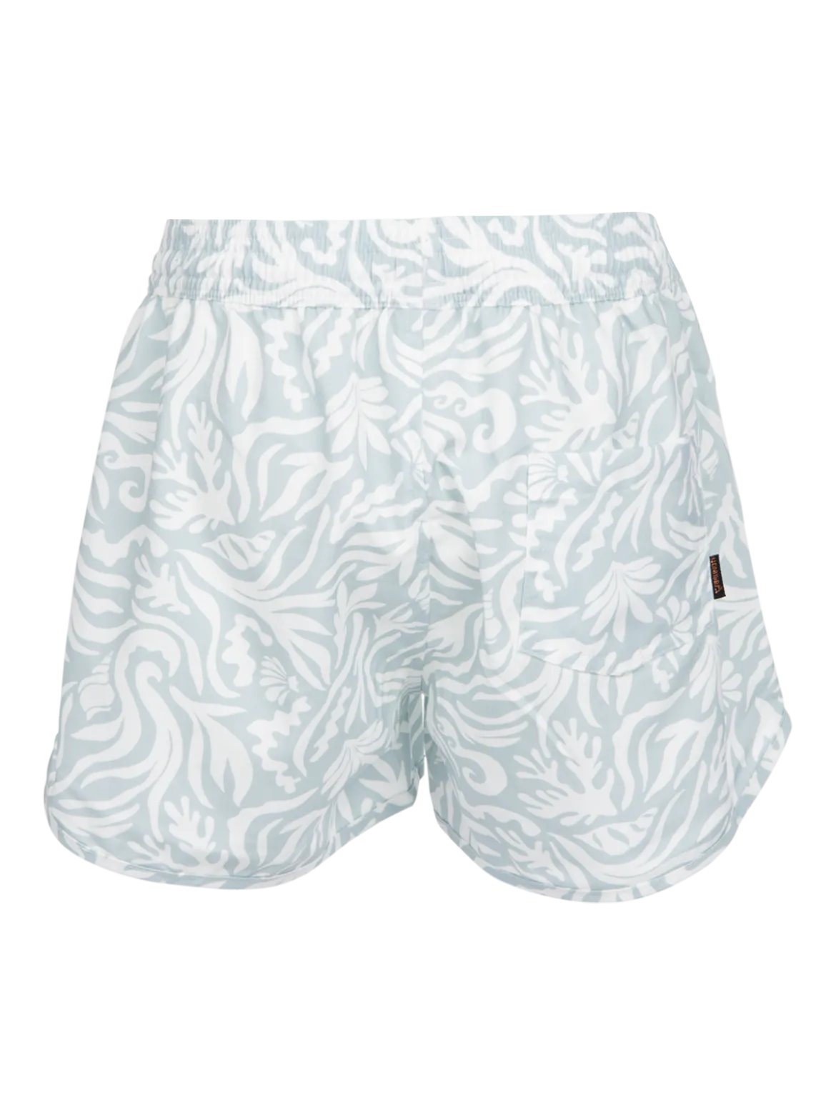 Tulya-Print Meiden Zwem Shorts | Aqua Grey