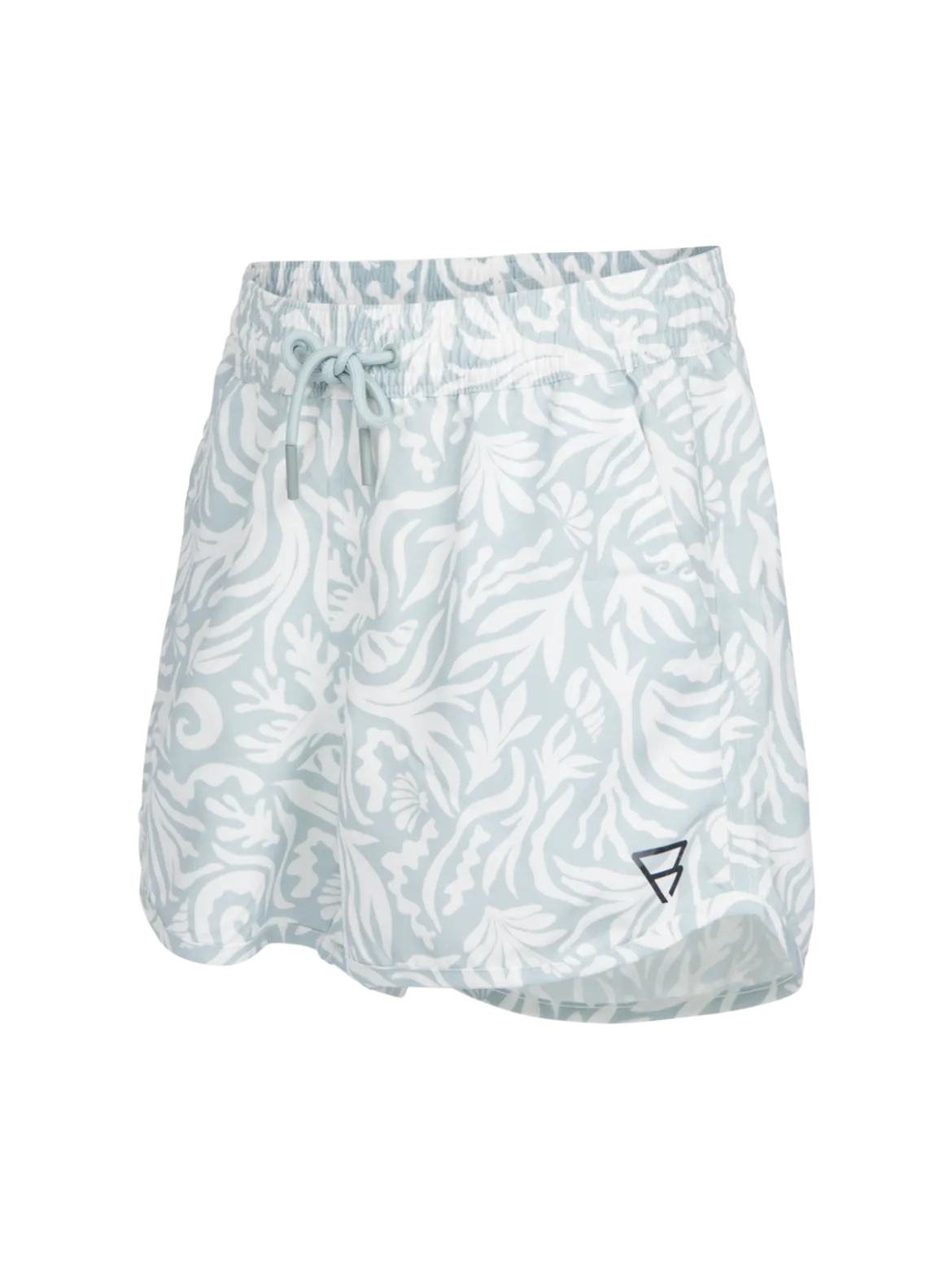 Tulya-Print Meiden Zwem Shorts | Aqua Grey