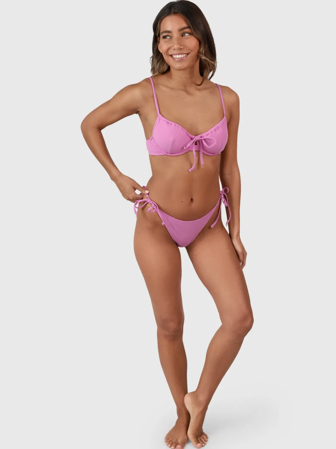 Tutaire-Rib Dames Beugel Bikini Set | Violet