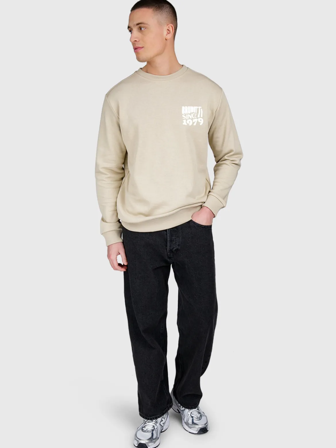 Vito Heren Sweater | Feather Grey