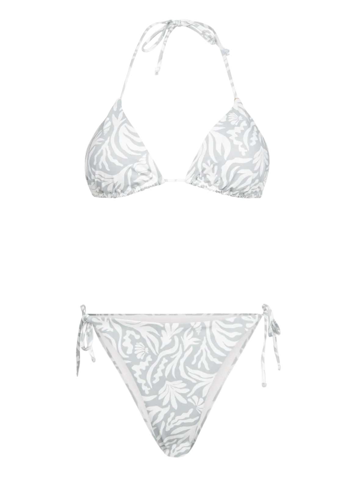 Vivienne-Print Dames Bikini | Aqua Grey