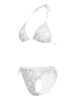 Vivienne-Print Dames Bikini | Aqua Grey