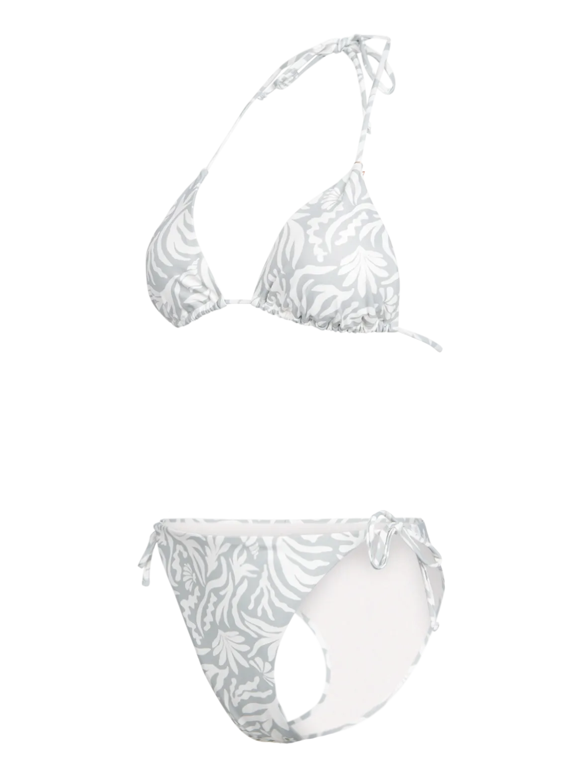 Vivienne-Print Dames Bikini | Aqua Grey