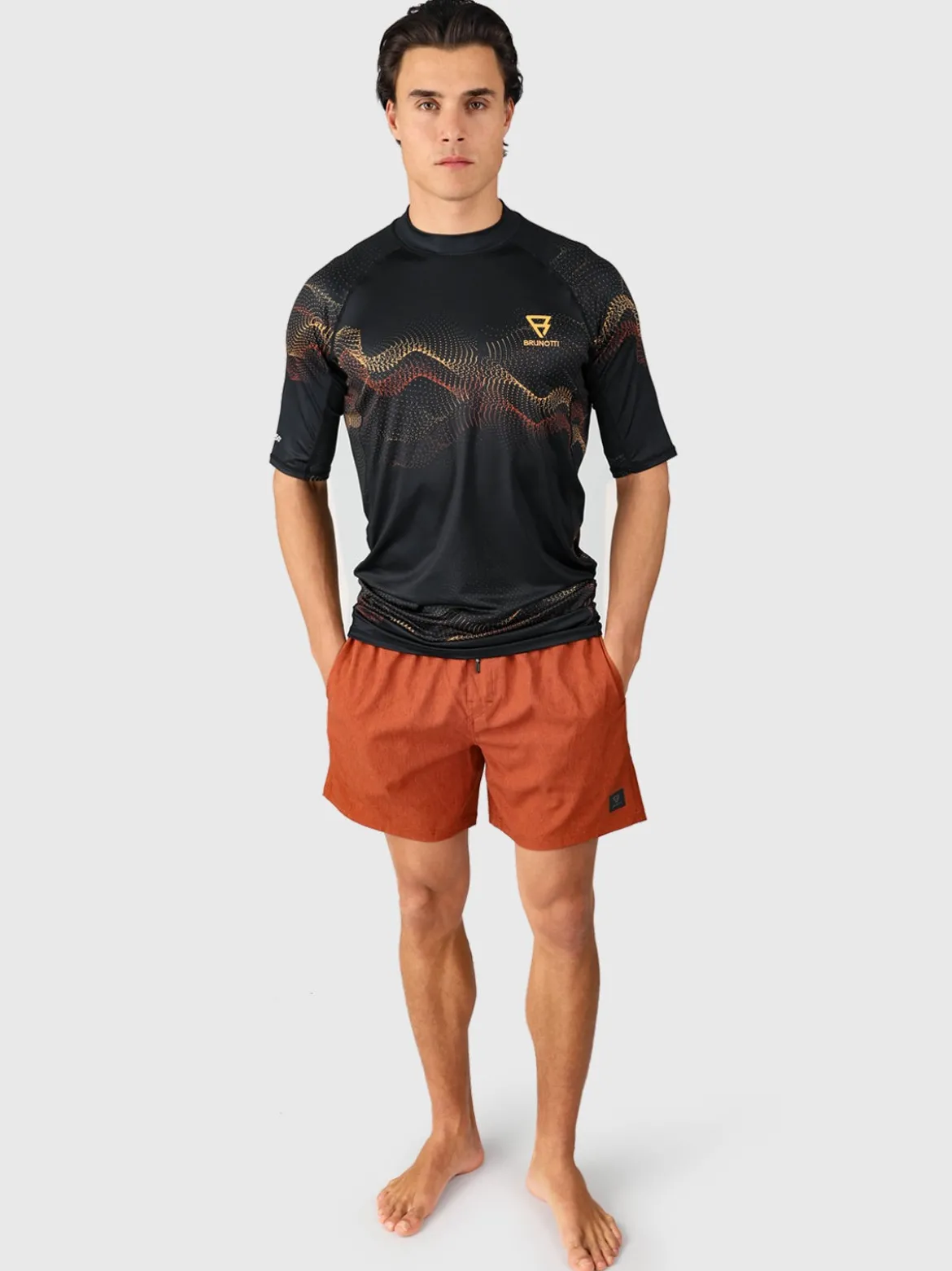 Waveguard-Water Men Rashguard | Pirate Black