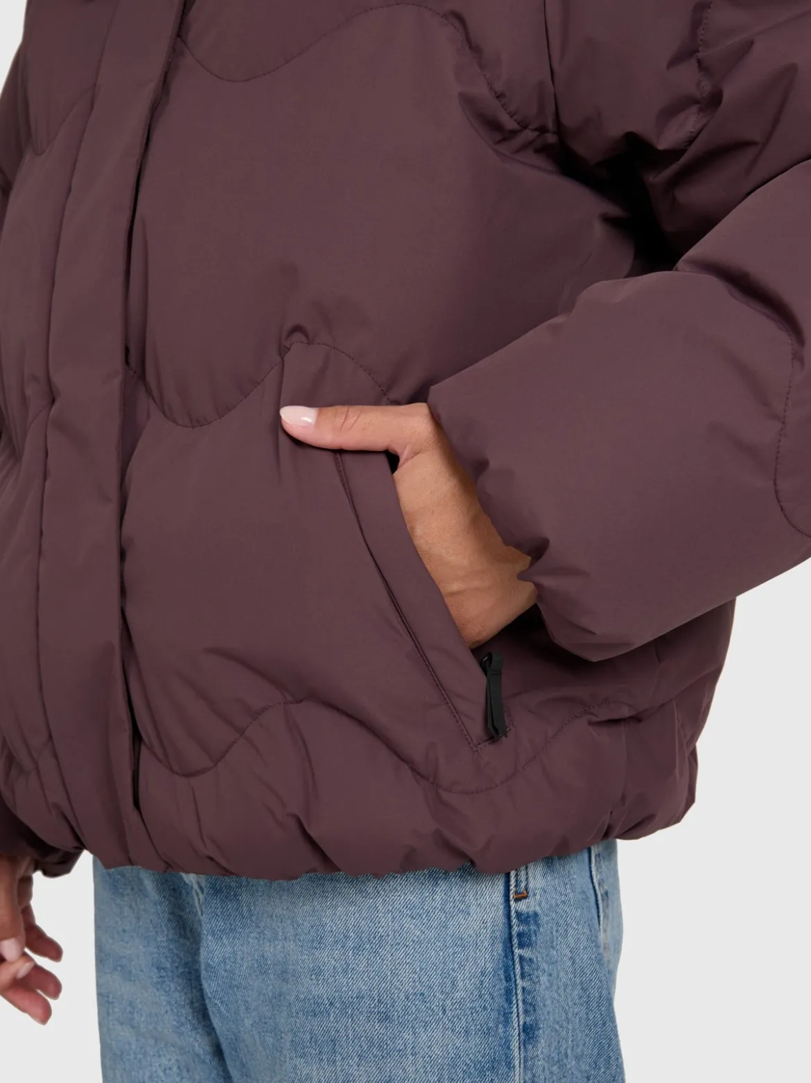 Wave Women Jacket | Raisin