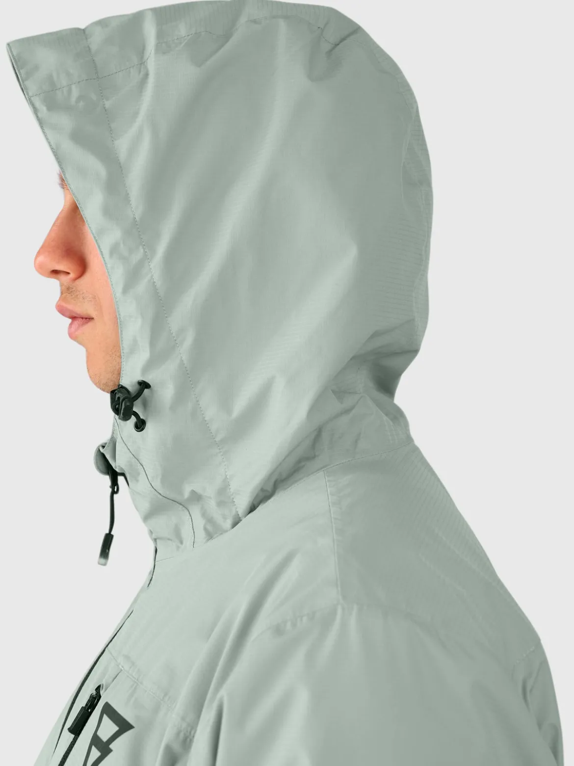 Weylin Heren Regenjas | Jet Grey