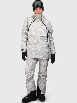 Whitewater-Print Women Snow Pants | Leopard Snow